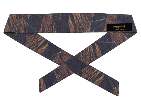 Gun Roller Headband - Leaf Camo/Black