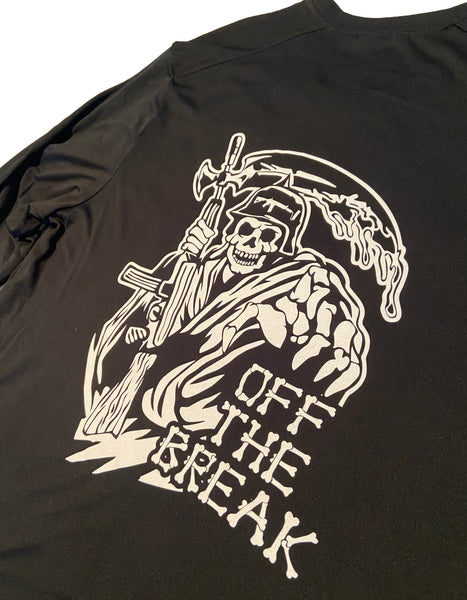 Off the Break Performance longsleeve UPF50 - Black/White