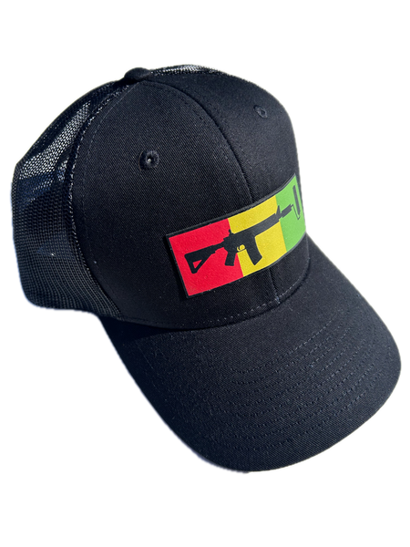 Black Mesh Trucker - Rasta