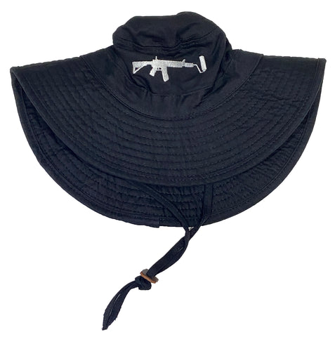 Bucket Hat Black - White