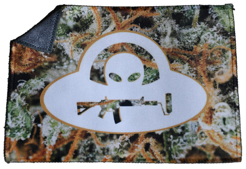 2 Sided Pocket Microfiber Cloth - Alien Dank