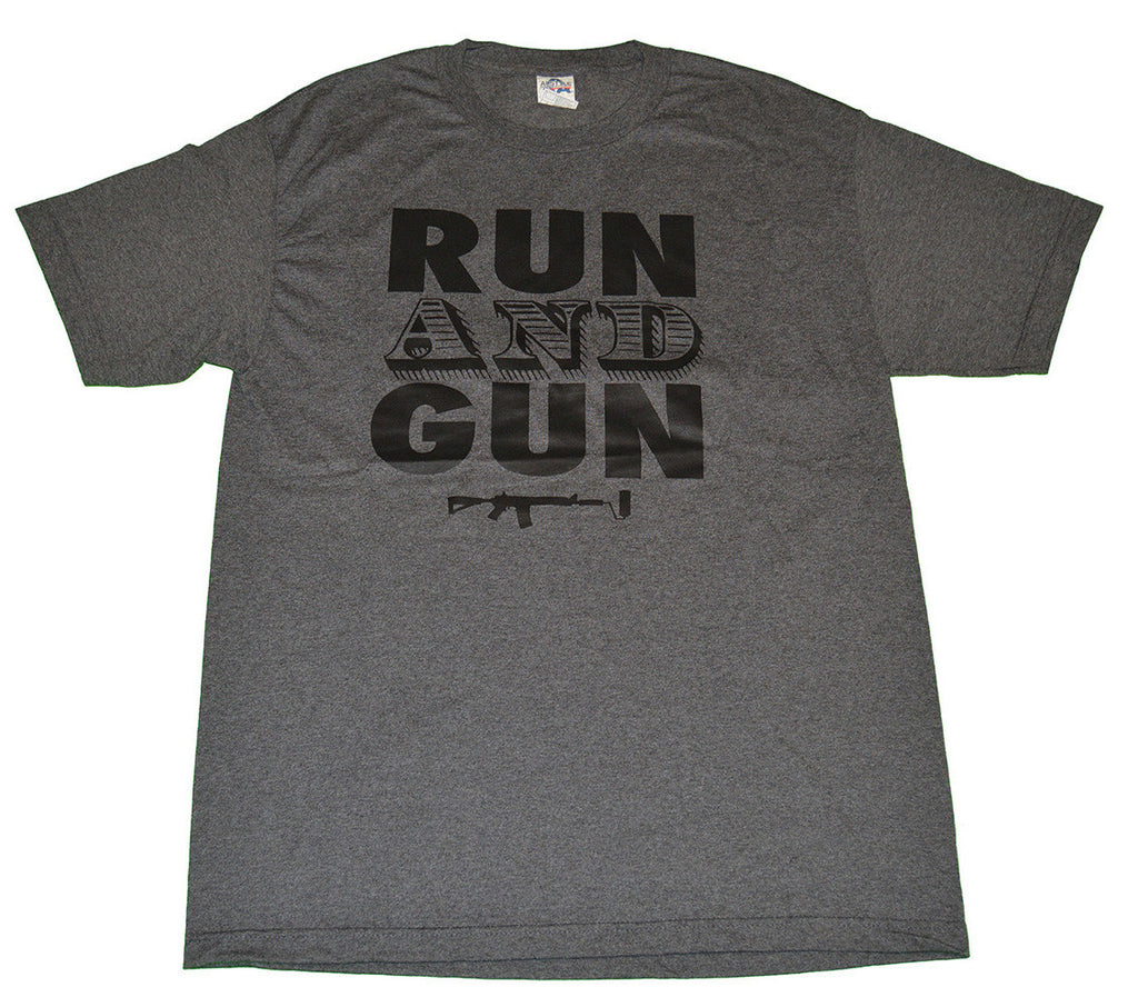 Run and Gun T-shirt - Charcoal Small