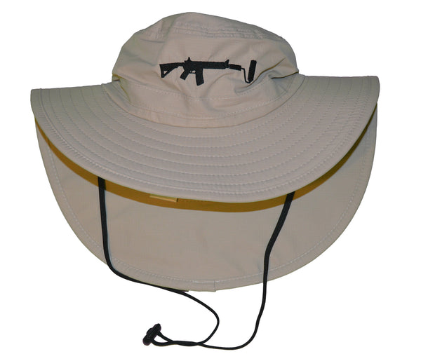 Bucket Hat - Tan/Black UPF 30+