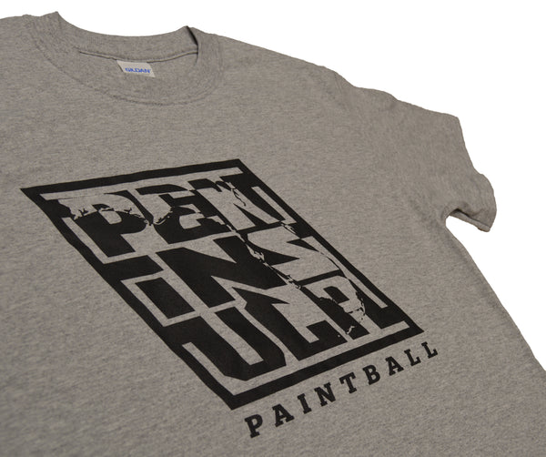 Gun Roller / Peninsula t shirt- Grey/Black