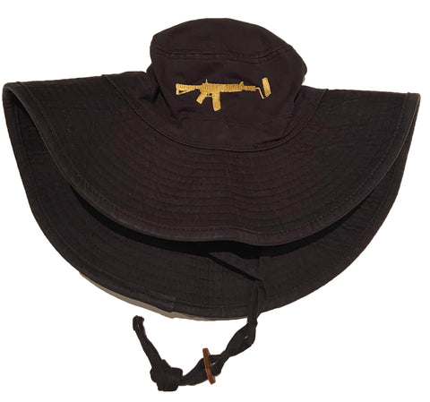 Bucket Hat - Black/Gold